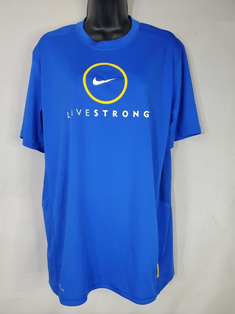 Nike Dri-Fit Livestrong Men's Size Medium Athletic Mesh Shirt