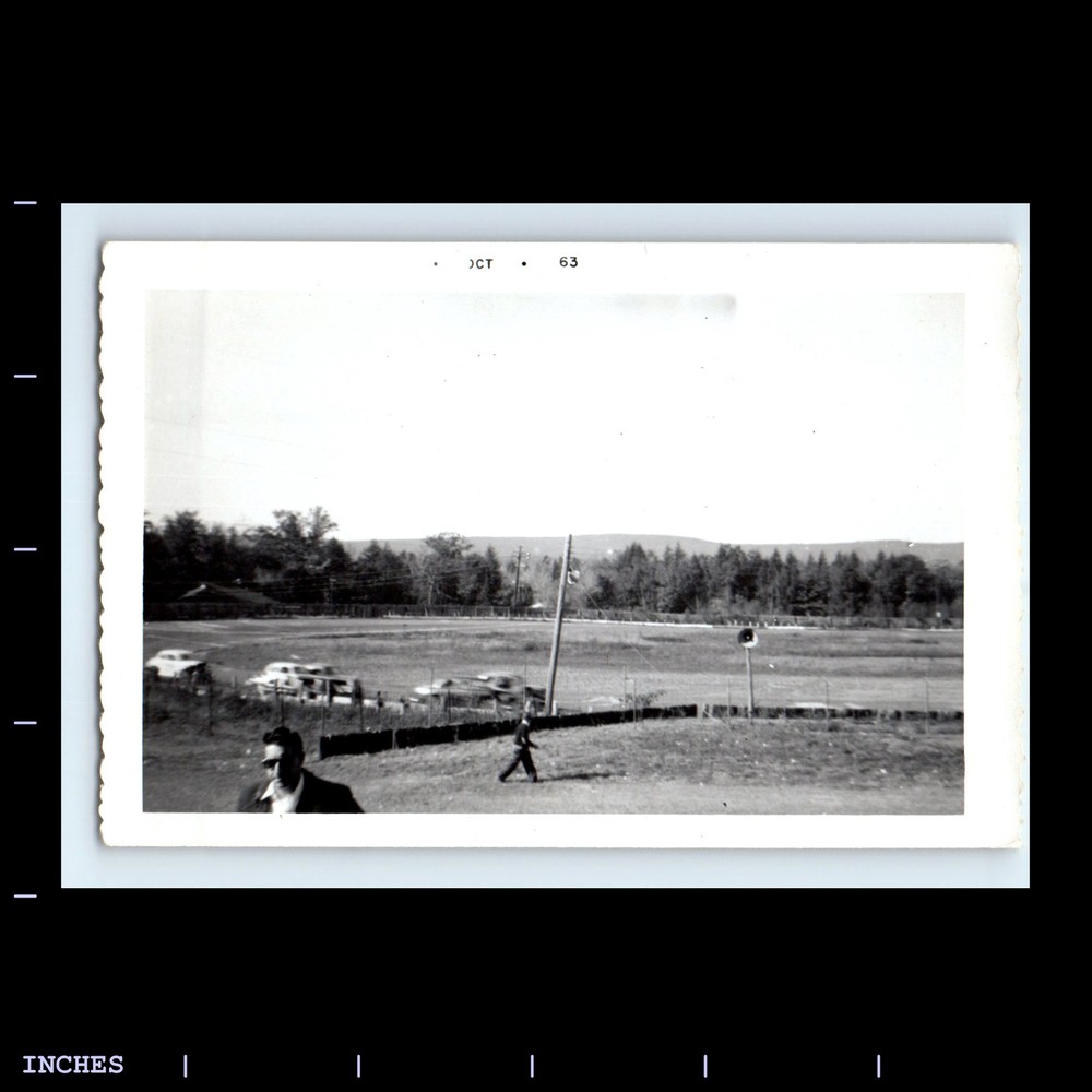 Vintage Photo RACE CARS RACING ON TRACK 1963