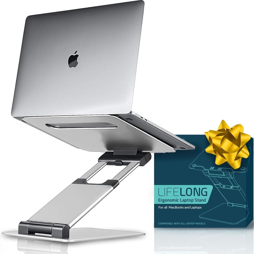 Laptop Stand for Desk, Ergonomic Sit to Stand Laptop Holder Convertor, Adjustabl
