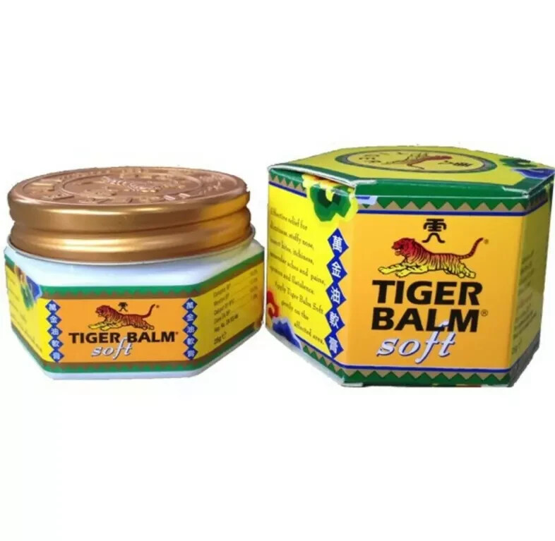 2-Pack 50g Tiger Balm Soft Ointment for Headache & Muscle Pain Relief
