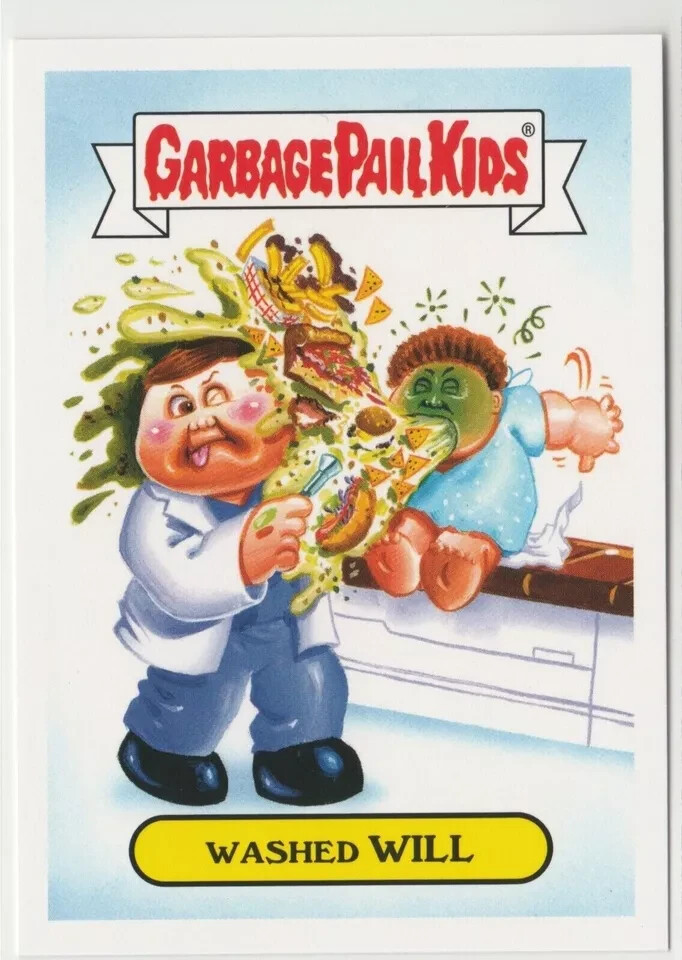 Washed Will #3a Garbage Pail Kids GPK 2016 Prime Slime Trashy TV Trading Card