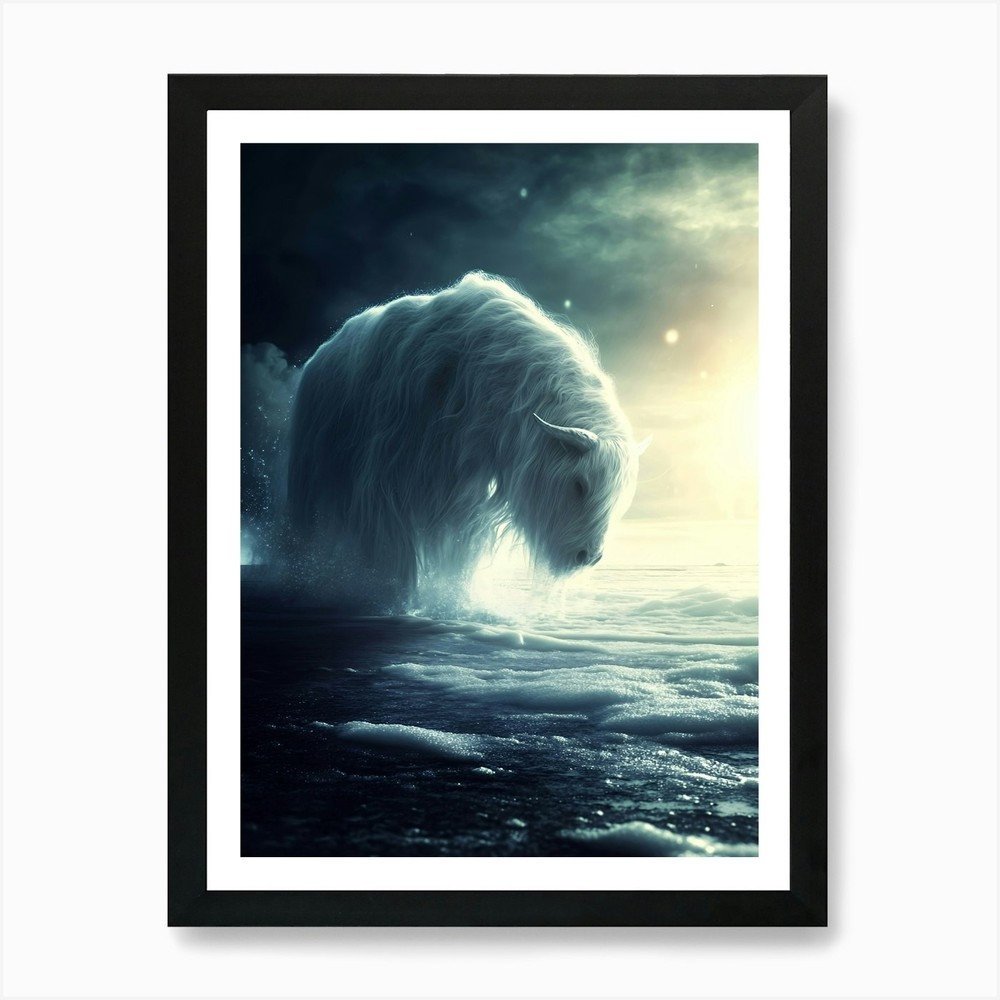 Polar Bear Art Print Framed Wall Art Poster Canvas Print Picture