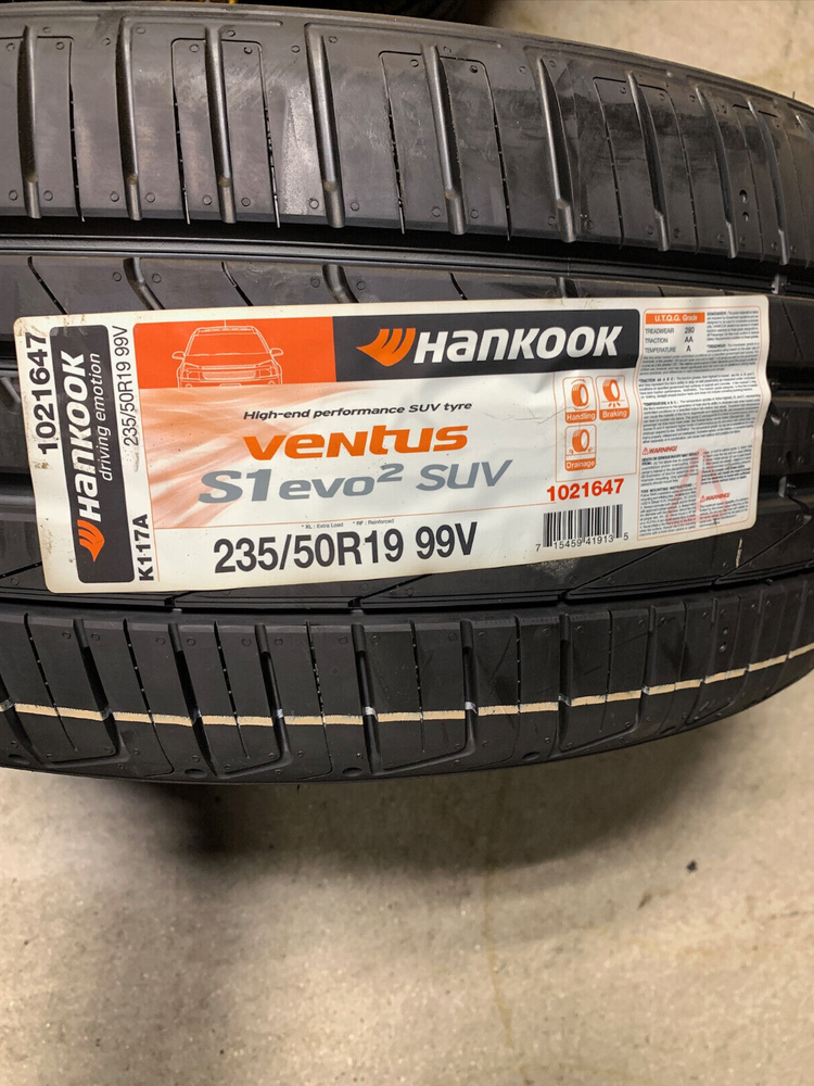 4 New 235 50 19 Hankook Ventus S1 Evo 2 SUV Tires