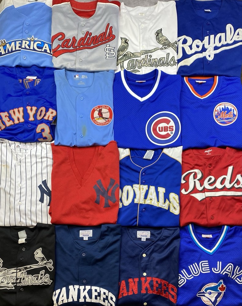 MLB Basketball Jersey Lot Of 16 Nike Adidas New Era Vintage Knicks Yankees Cubs