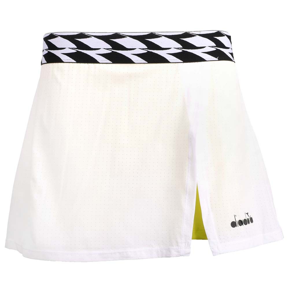 Diadora Womens White Tennis Skort with Side Pockets
