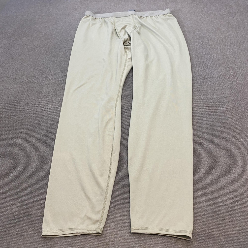 US Army ECWCS Gen III Polartec Pants Mens XL X-Long Tan Lightweight Base Layer