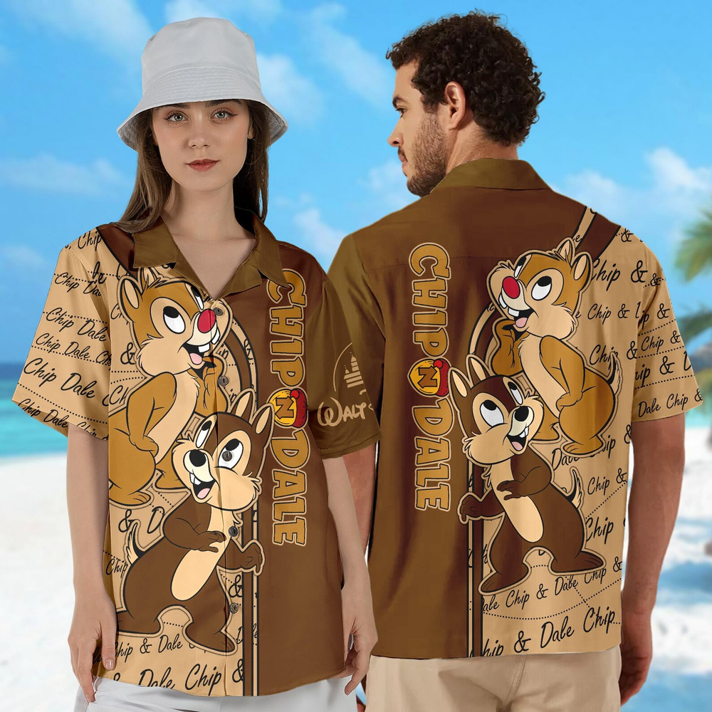 Cute Squirrel 3D HAWAII SHIRT All Over Print Best Price Father Day Gift US Size-image