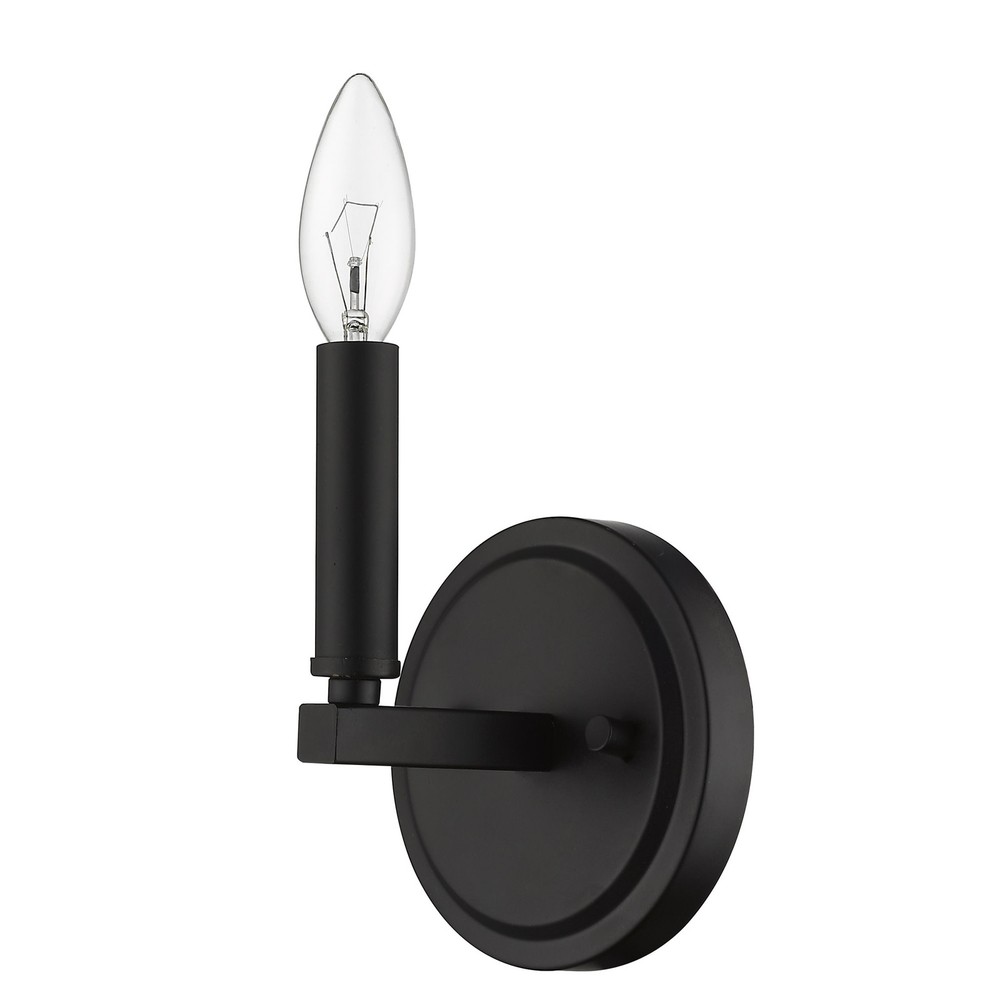 Acclaim Lighting IN41153 Sawyer 6-inch Black Bathroom Sconce with Elegant Design