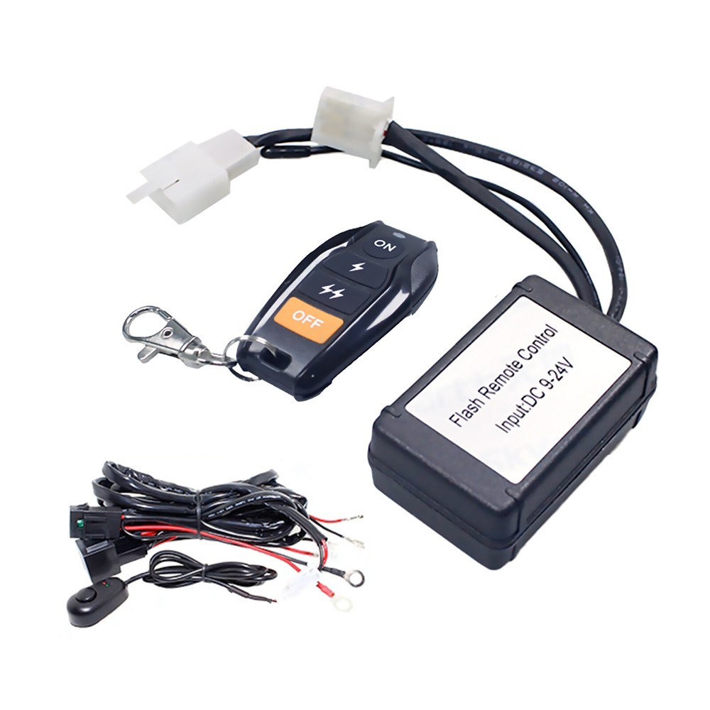 Car Offroad LED Light Bar Wire Cable Wireless Remote Control Switch Accessories