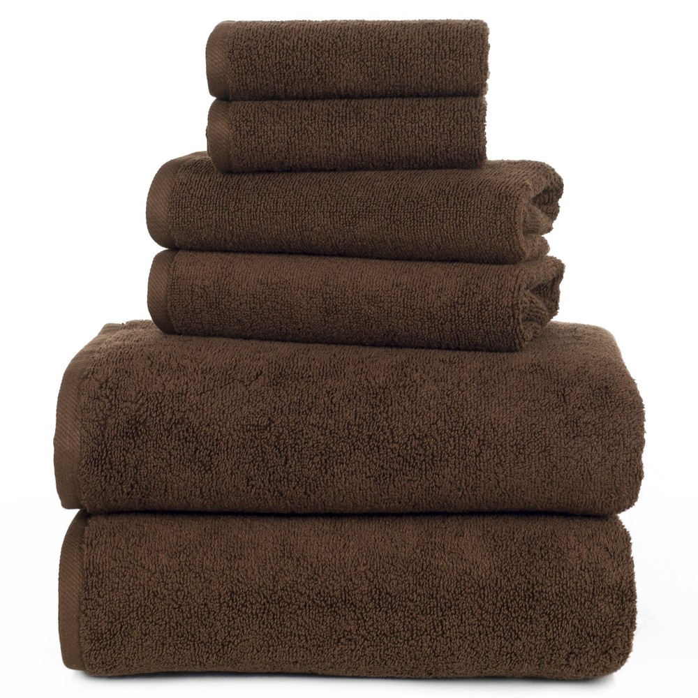 100 Percent Cotton Towel Set, Zero Twist, Soft and Absorbent 6 Piece Set With...