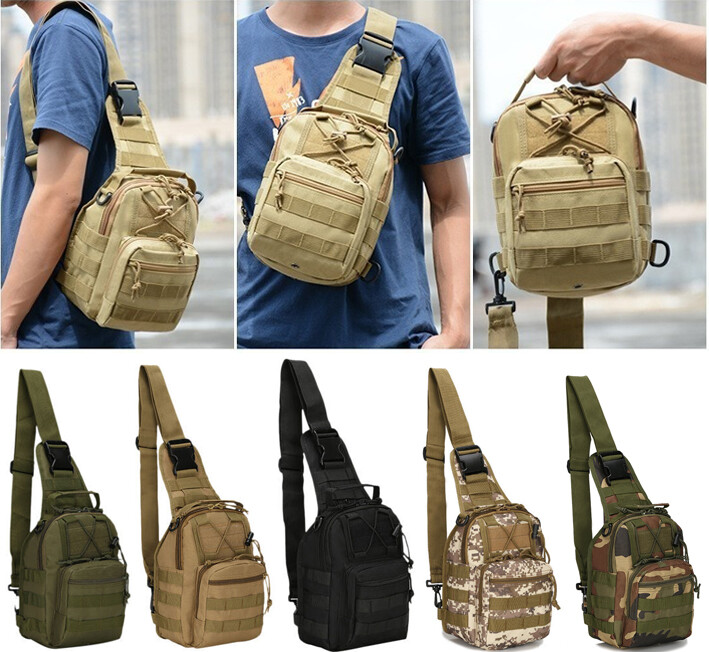 Men's Tactical Sling Backpack for Hiking Travel Outdoor Sports