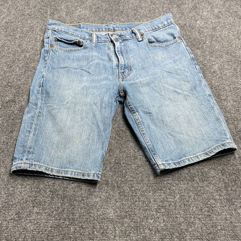 Levi's Classic Light Wash Denim Bermuda Shorts Casual Summer Wear