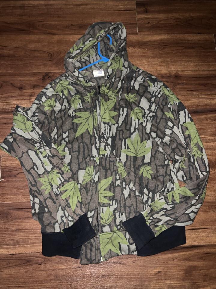 Vintage Camo Made In USA Trebark Hoodie