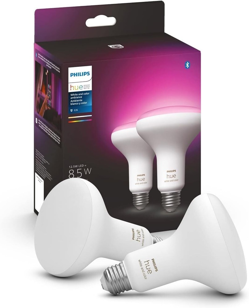 BR30 LED Smart Light Bulbs - Flicker-Free 85w Light Bulbs - Bluetooth Compati...