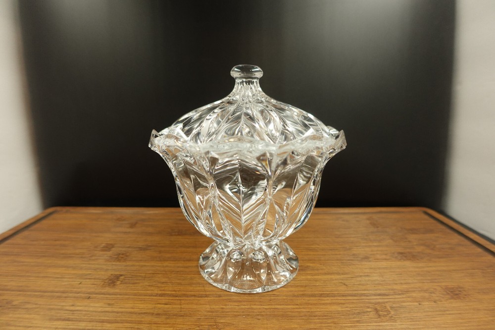Crystal Calliope Bonbonniere Candy Dish by J G Durand