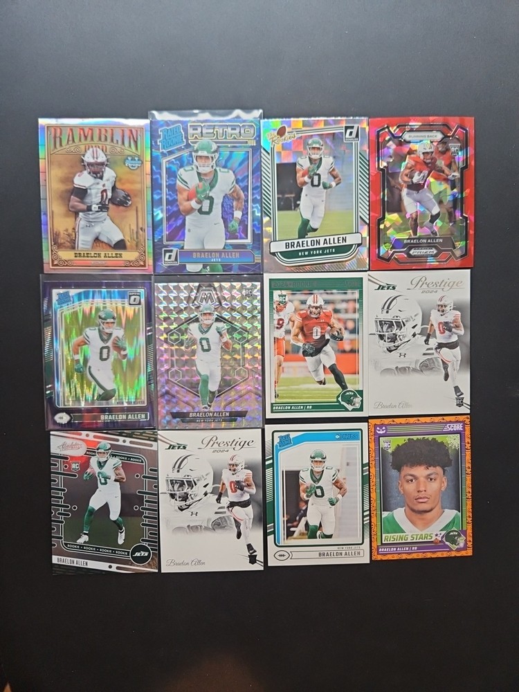Braelon Allen 2024 RC Lot 12 Cards