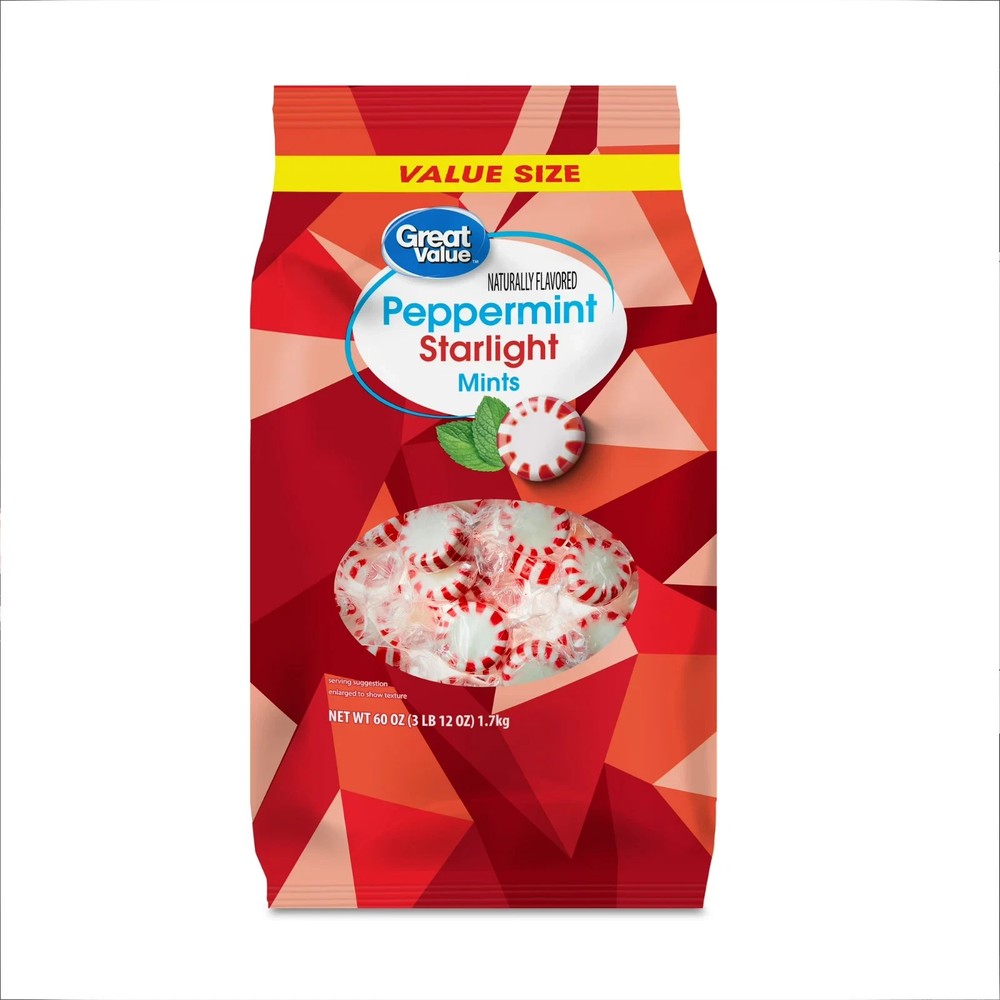 Great Value Peppermint Starlight Mints Hard Candy, 60 oz