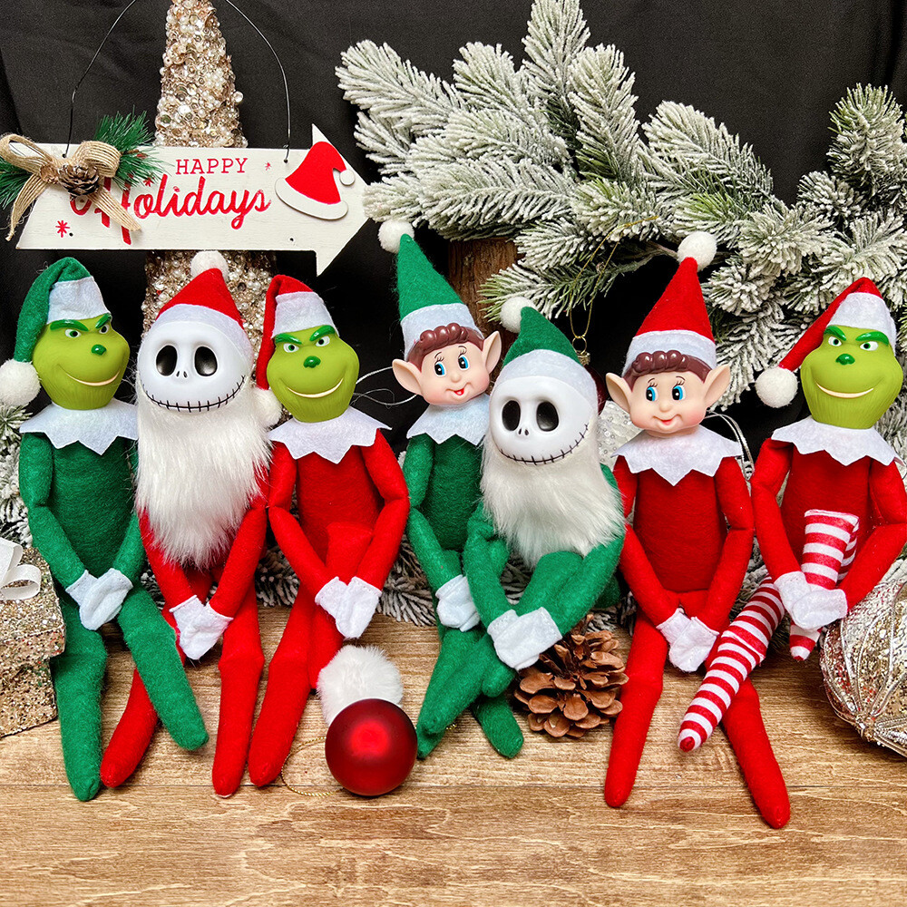 2024 Christmas On The Shelf Xmas Plush Elf Doll Toy Christmas Tradition Doll