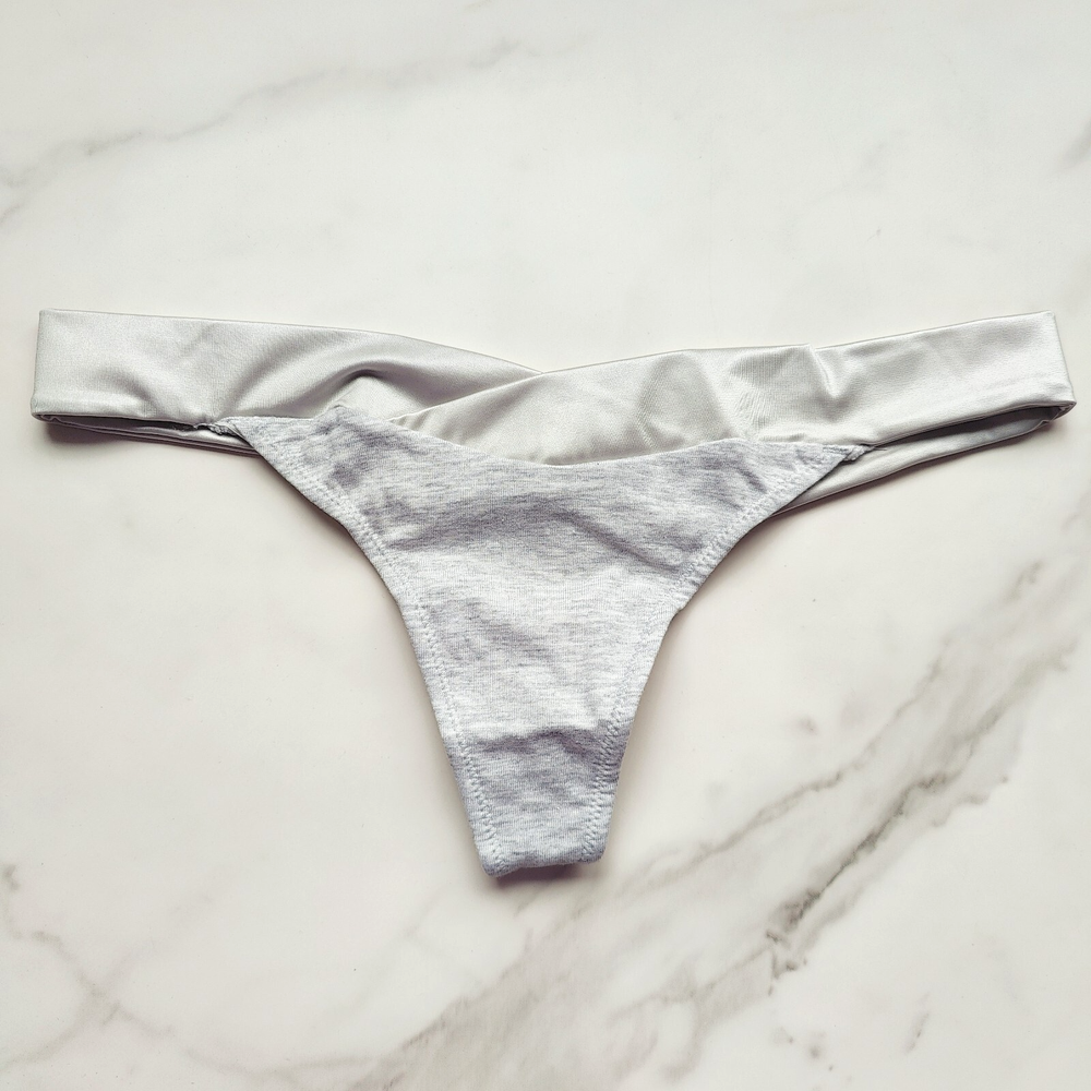 Soma TellTale The Dreamer Thong Panty Heather Dark Stormy Gray SZ S/M/L/XL