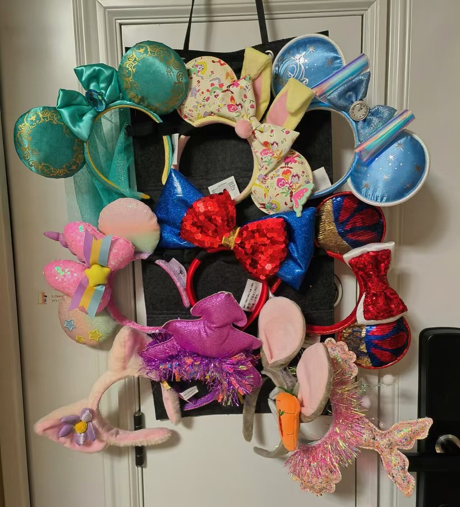 2024 Disney Parks Loungefly Headband with Mickey Anna & Cinderella Ears  