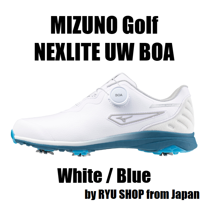 Mizuno Golf Shoes NEXLITE UW BOA 51GQ242022 White / Blue