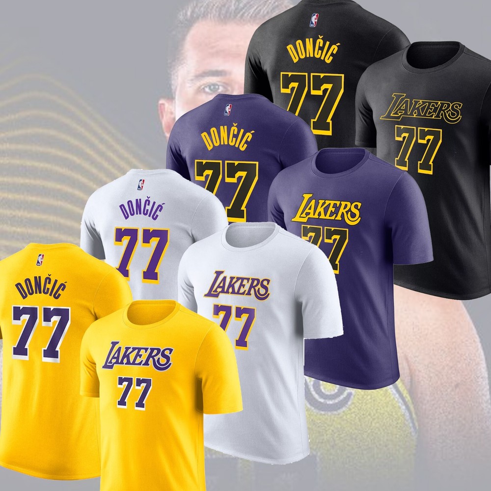 HOT !! Welcome Luka Dončić #77 to Los Angeles Lakers Name & Number For Fans