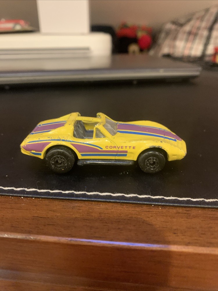 Matchbox Chevrolet Corvette, 1:64 Scale, No 62, Die Cast, 1979, Yellow, - Used