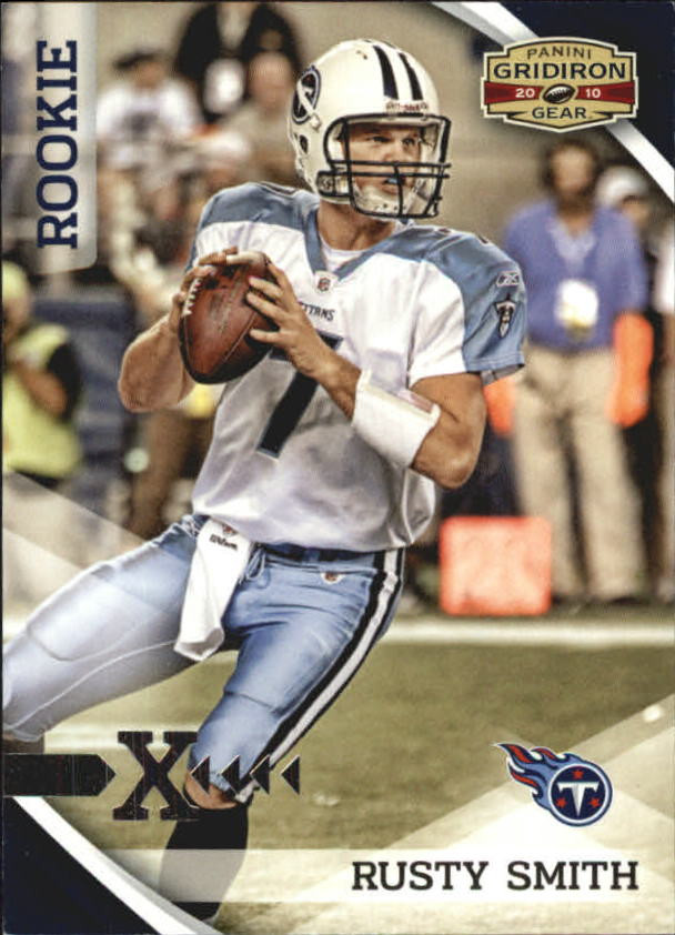 2010 Panini Gridiron Gear Silver X's Titans Football Card #238 Rusty Smith /250