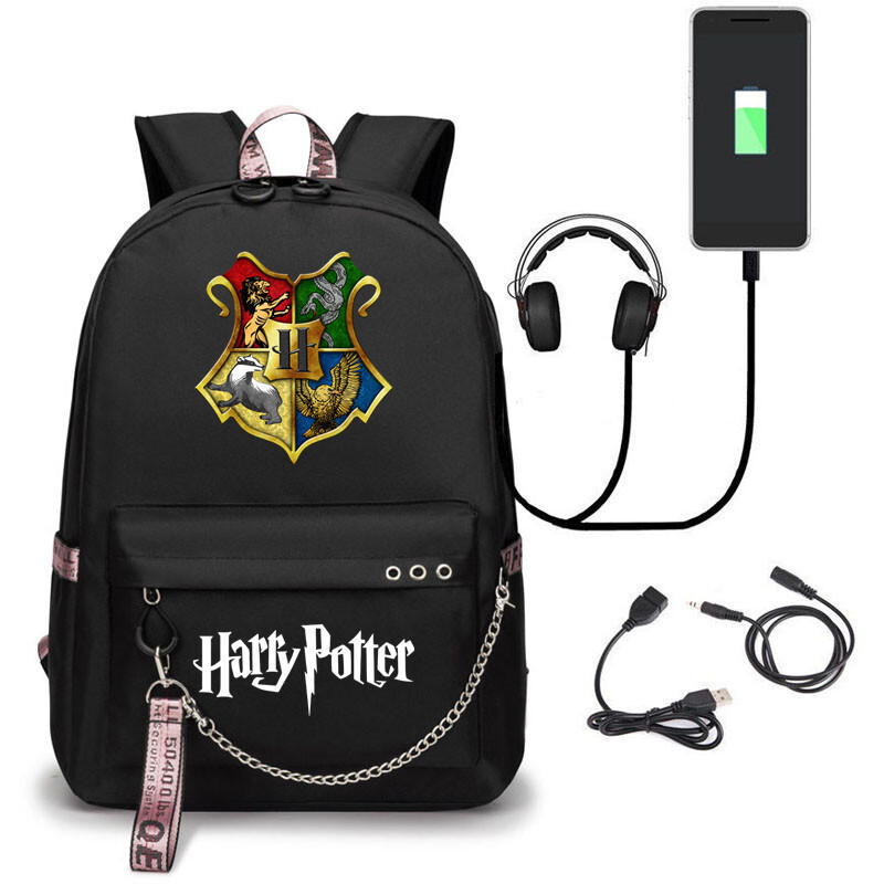Magic Movie Backpack Wizard Boy Girl Large Capacity Travel LaptopBag School Bags
