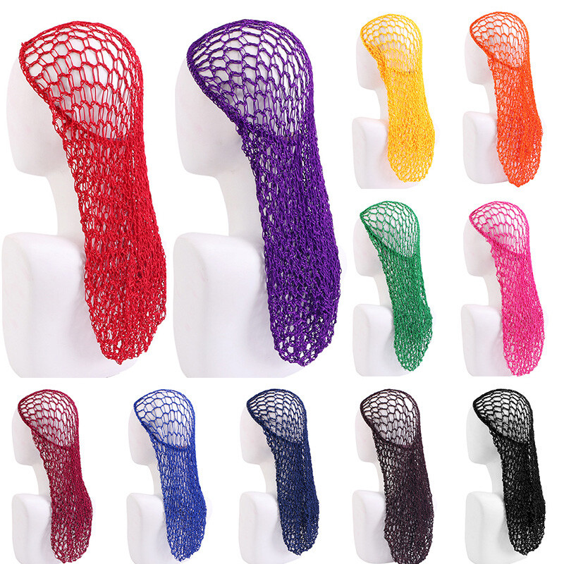 Women's Soft Crochet Hair Net Snood for Sleeping & Night Cover  
