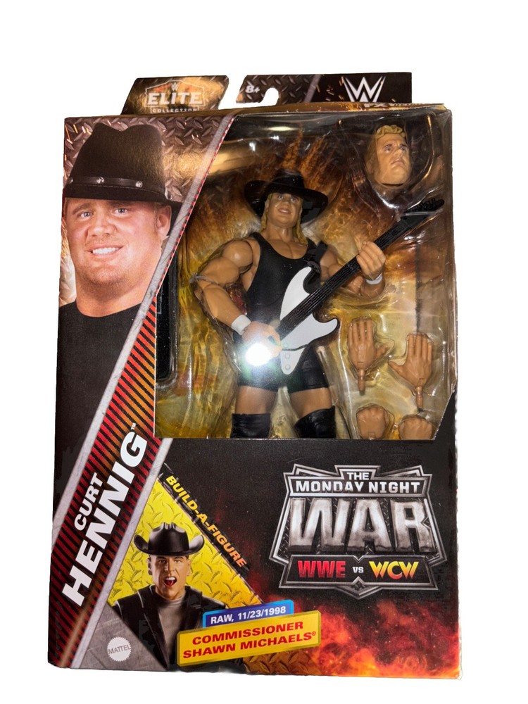 WWE Elite Monday Night Wars Series 4 CURT HENNIG Action Figure BAF Mattel NEW!