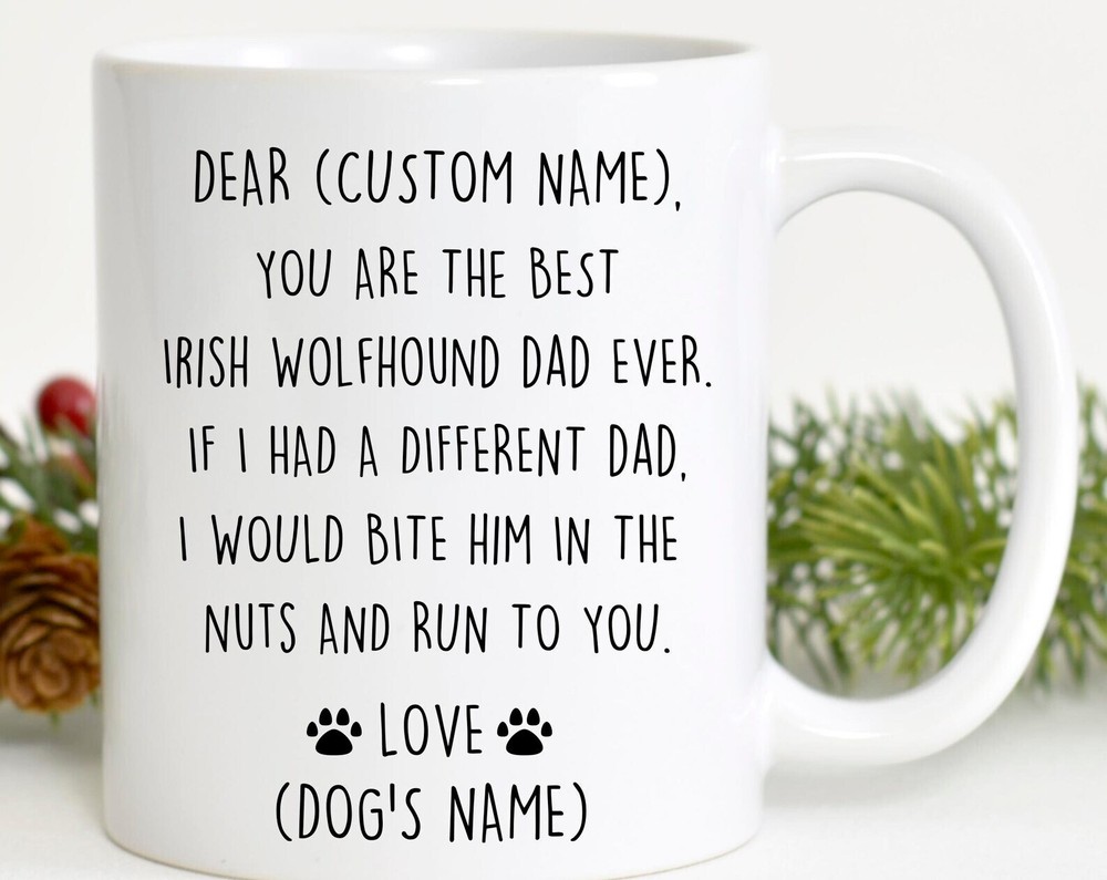 Irish Wolfhound Dad Birthday Christmas Gift for Dog Lovers