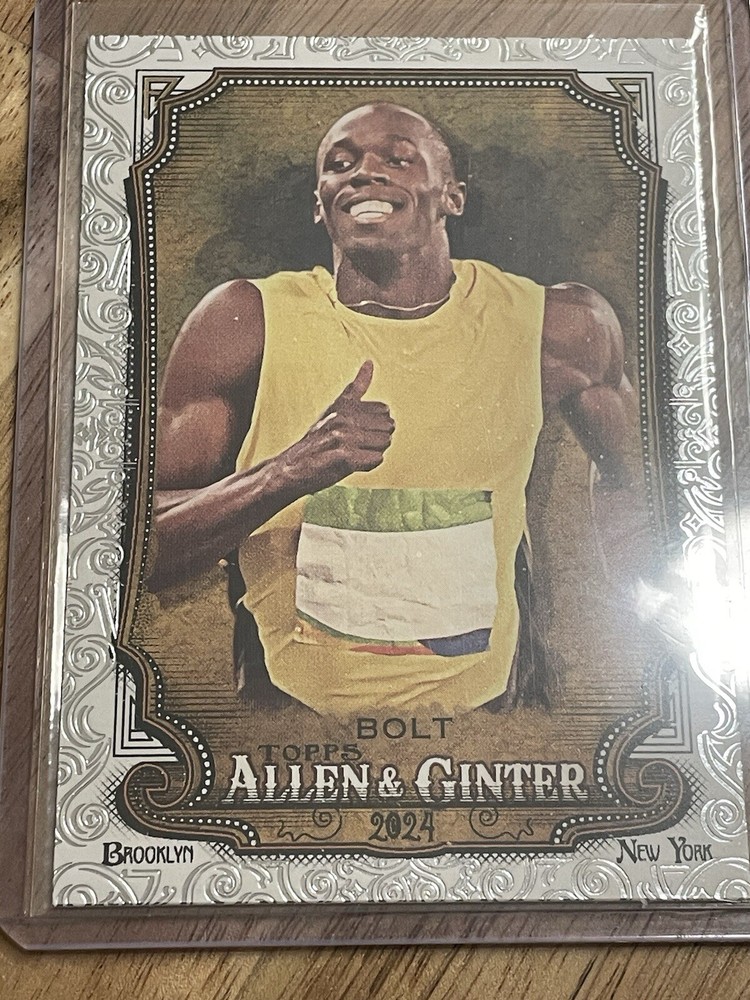 USAIN BOLT 2024 Topps Allen And Ginter SSP Silver Foil Filigree Olympic Swimmer
