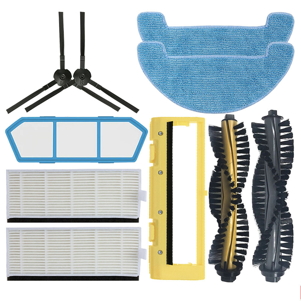 HEPA Filter Side Brush Replacement for ilife A4 A4s Robot Vacuum Cleaner Parts