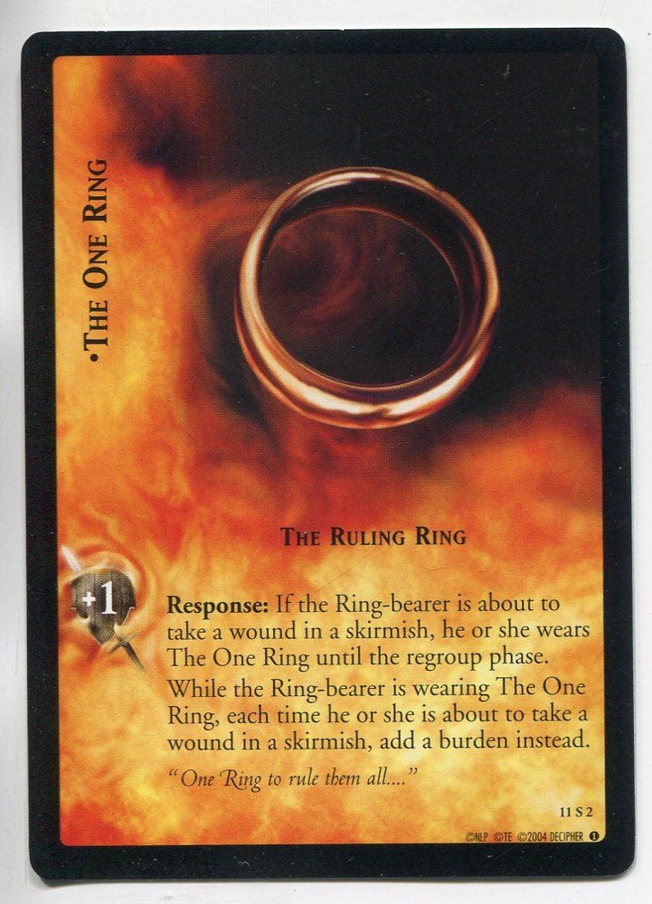 Lord Of The Rings CCG Shadows 11S2 The Ruling Ring