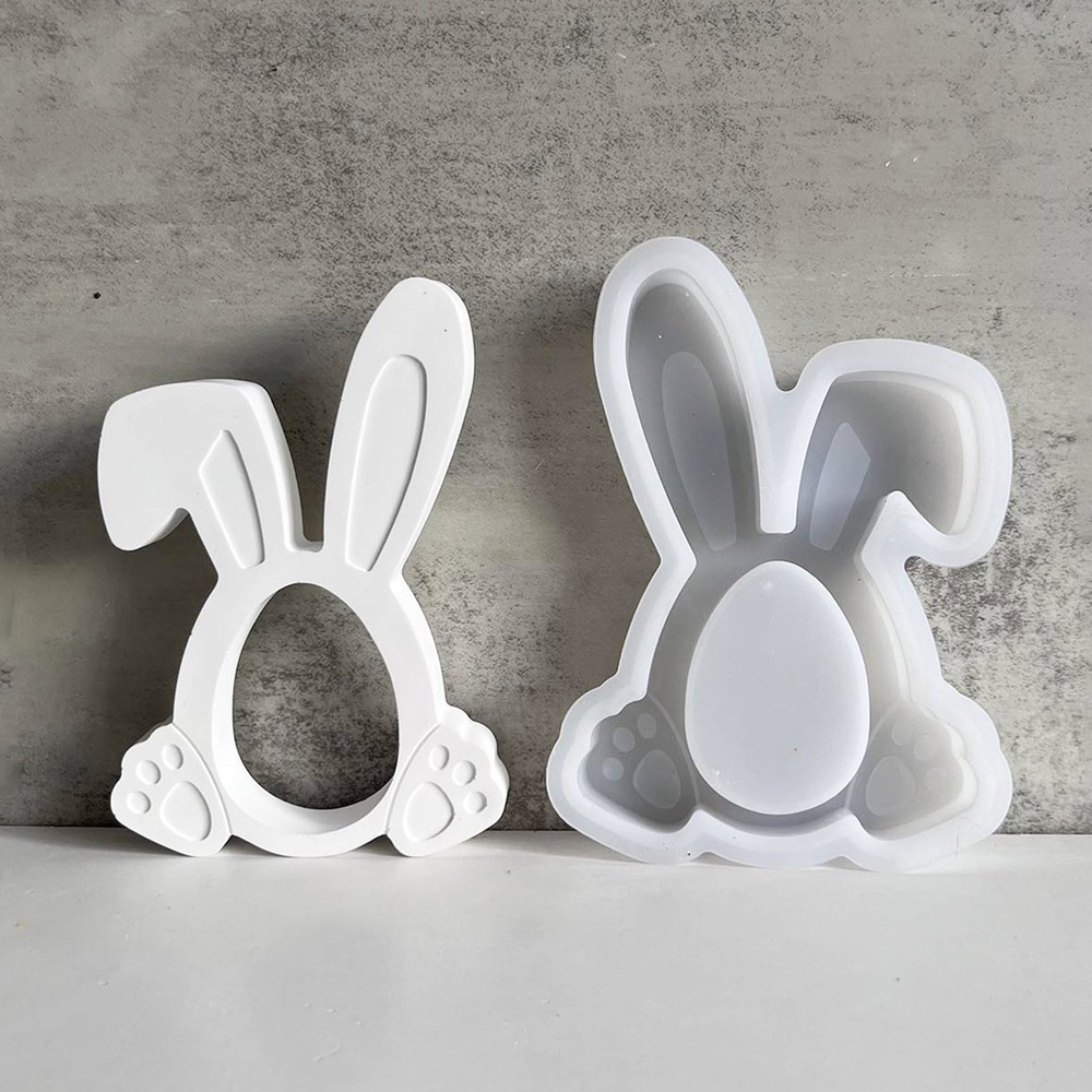 Bunny Rabbit Silicone Mold for Resin Chocolate Candy Egg Casting  