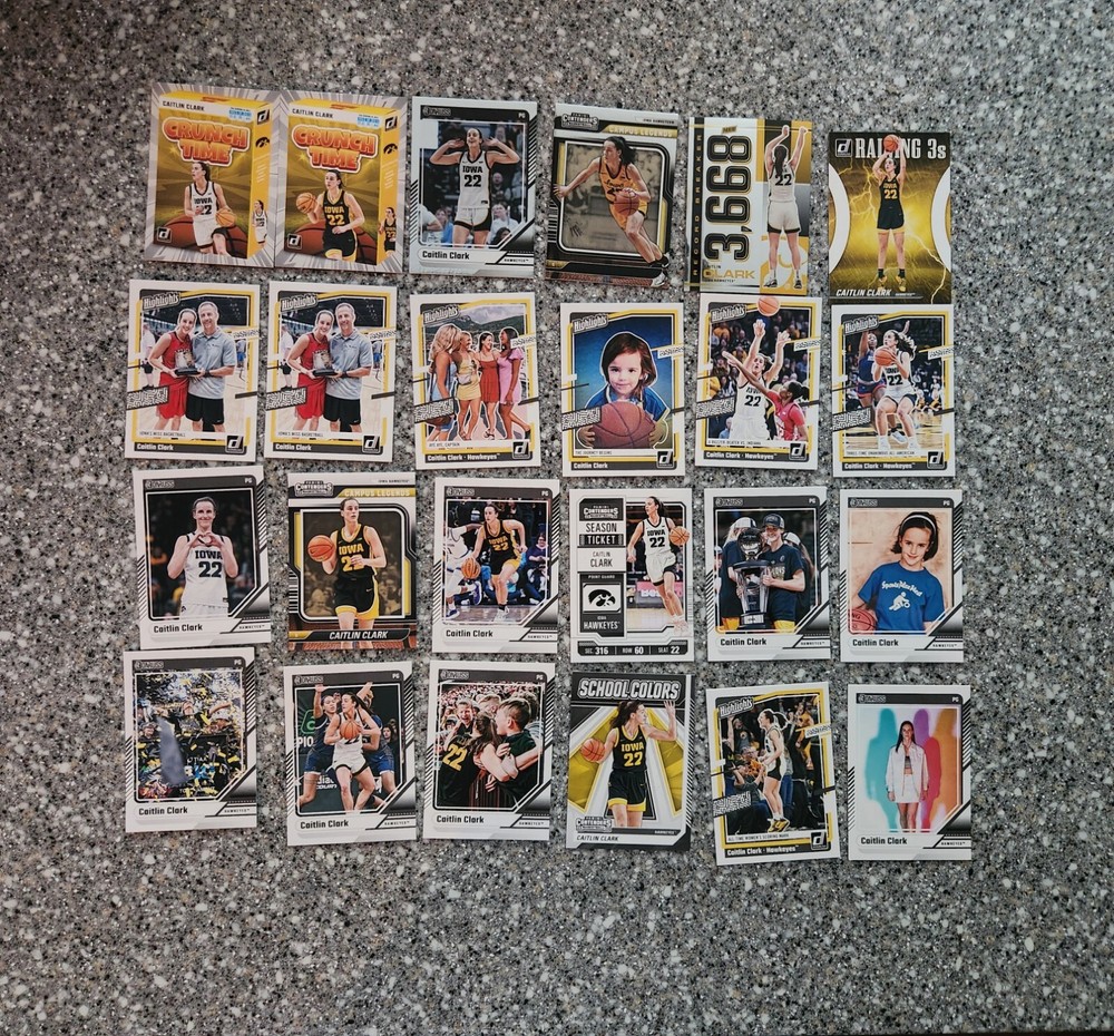 Caitlin Clark Rookie Cards Panini Collection. 24 Cards! 🔥🔥🔥