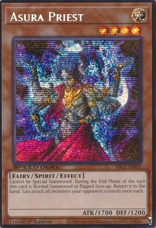 Ultra Rare Asura Priest SBC2-ENI05 Light Play YuGiOh Card NM