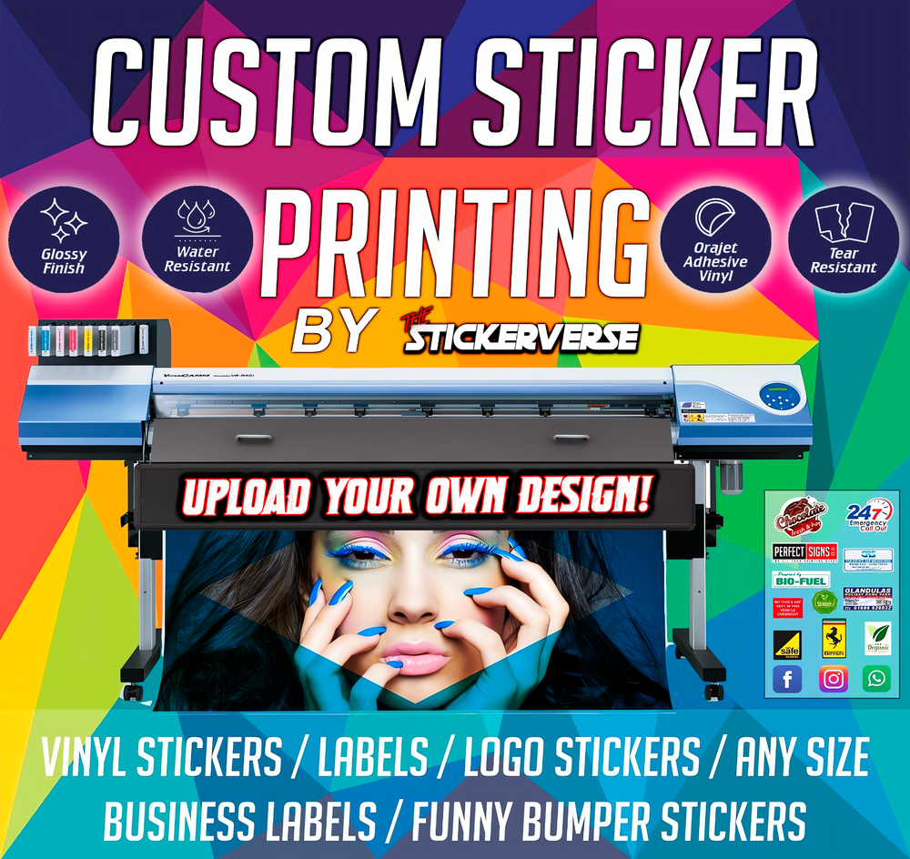 Personalized Die-Cut Vinyl Stickers in Bulk for Logos or Custom Designs