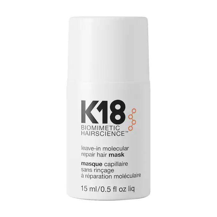 NEW K18 Biomimetic Hairscience Mini Leave-In Molecular Repair Hair Mask  0.5 oz