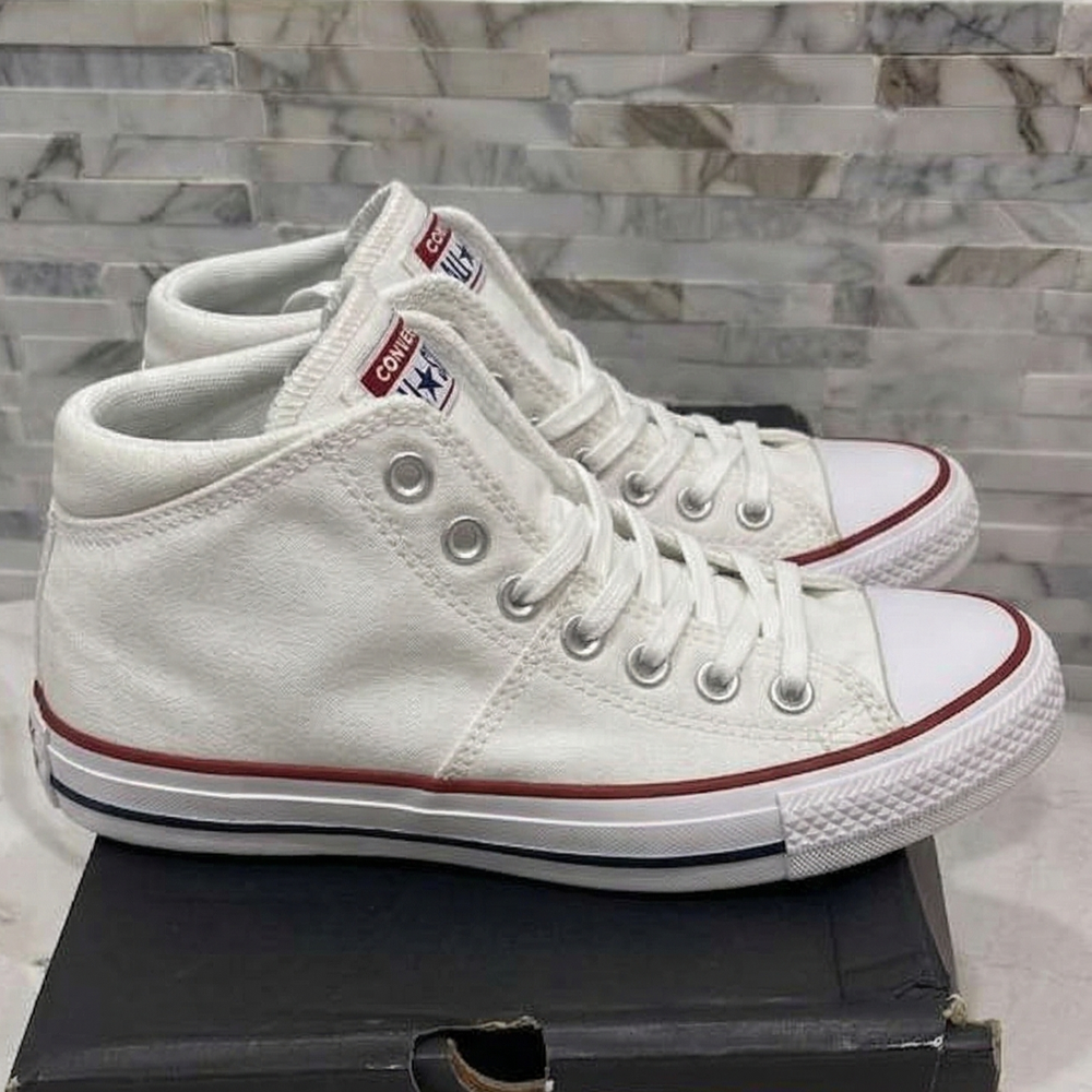 Converse Chuck Taylor All Star Madison Mid Women’s White Canvas Sneakers Size 6
