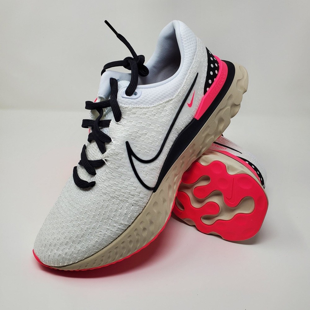 Nike React Infinity Run FK 3 Running Shoes White/Black DH5392-101 Men's Size 14