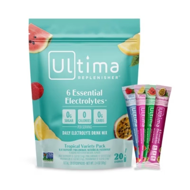 Ultima Electrolyte Hydration Sticks Tropical Flavor Pack of 20