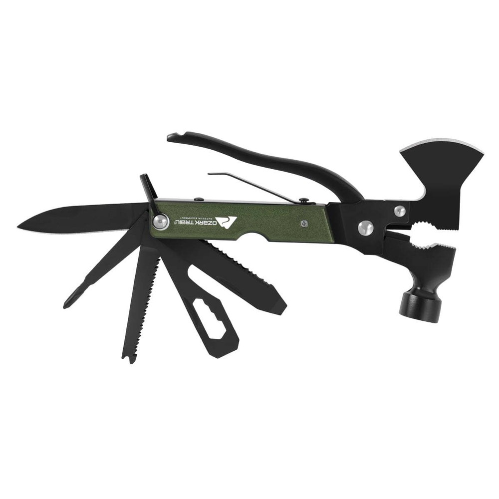 Ozark Trail 6.3 inch 19-in-1 Multi-Function Survival Tool,Aluminum Handle