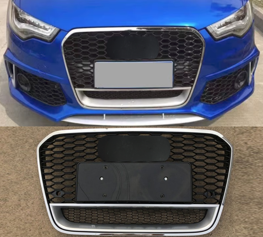 For 2013- 2015 Audi A6 C7 S6 RS6 Front bumper honeycomb Mesh Grill Grille