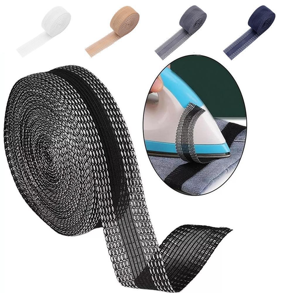 Iron On Hemming Tape Trousers Pant EdgeShorten Self AdhesivePant Mouth HOT V3O8