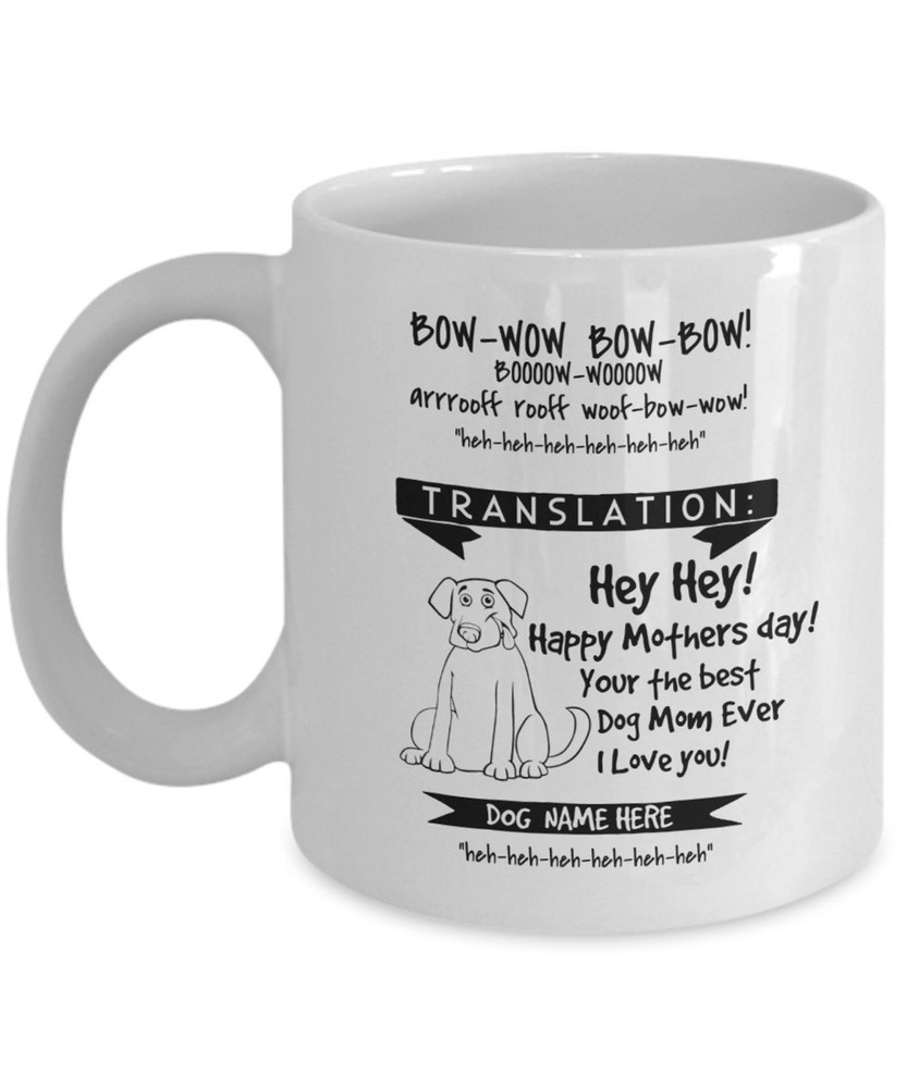 Personalized Dog Mom Mug Pet Translation Coffee Cup Perfect For Fathers Day