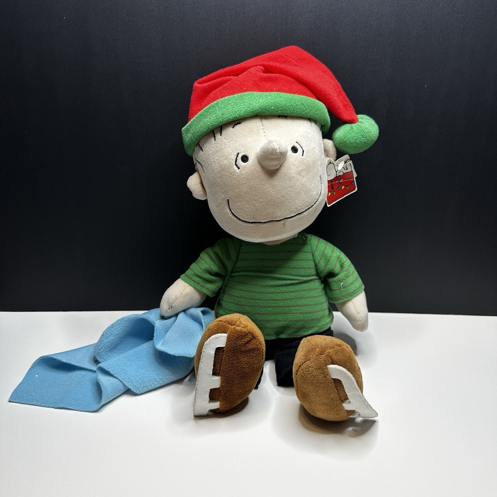 Cedar Fair 12-inch Linus Plush Stuffed Animal with Blanket from Peanuts Gang