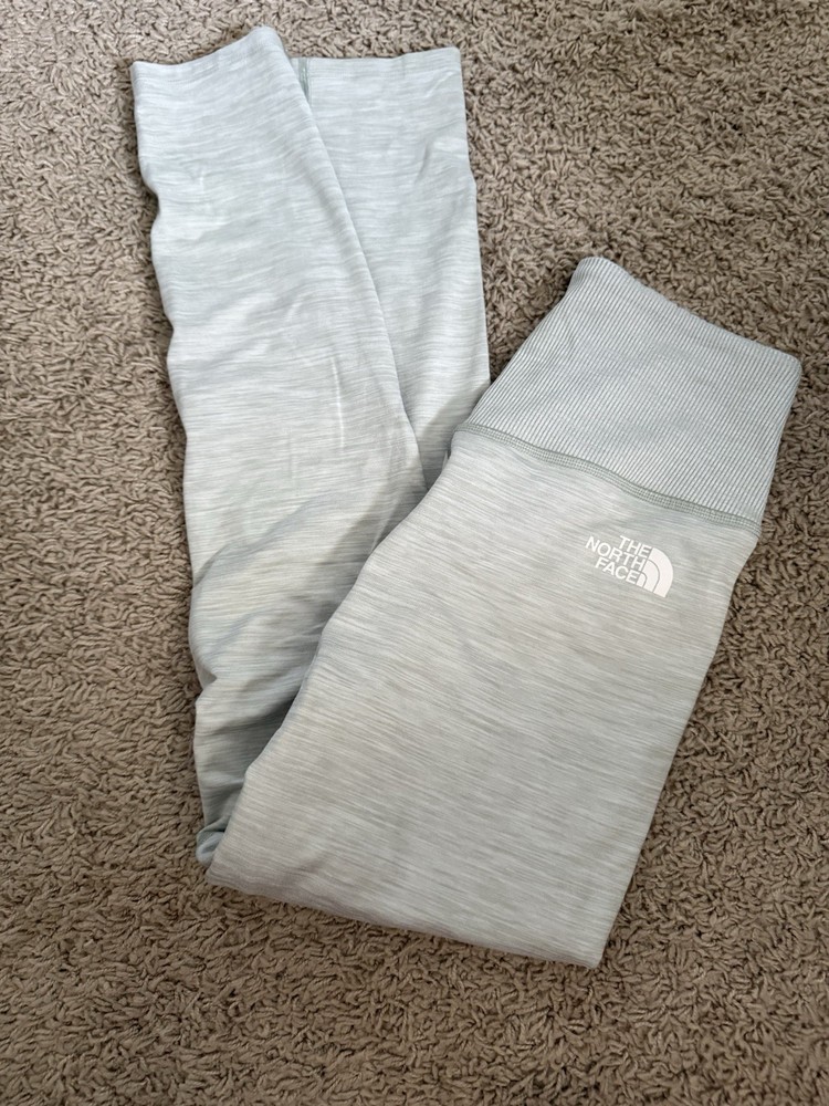 North Face Womens Small Light Gray Yoga Leggings Athletic Pants
