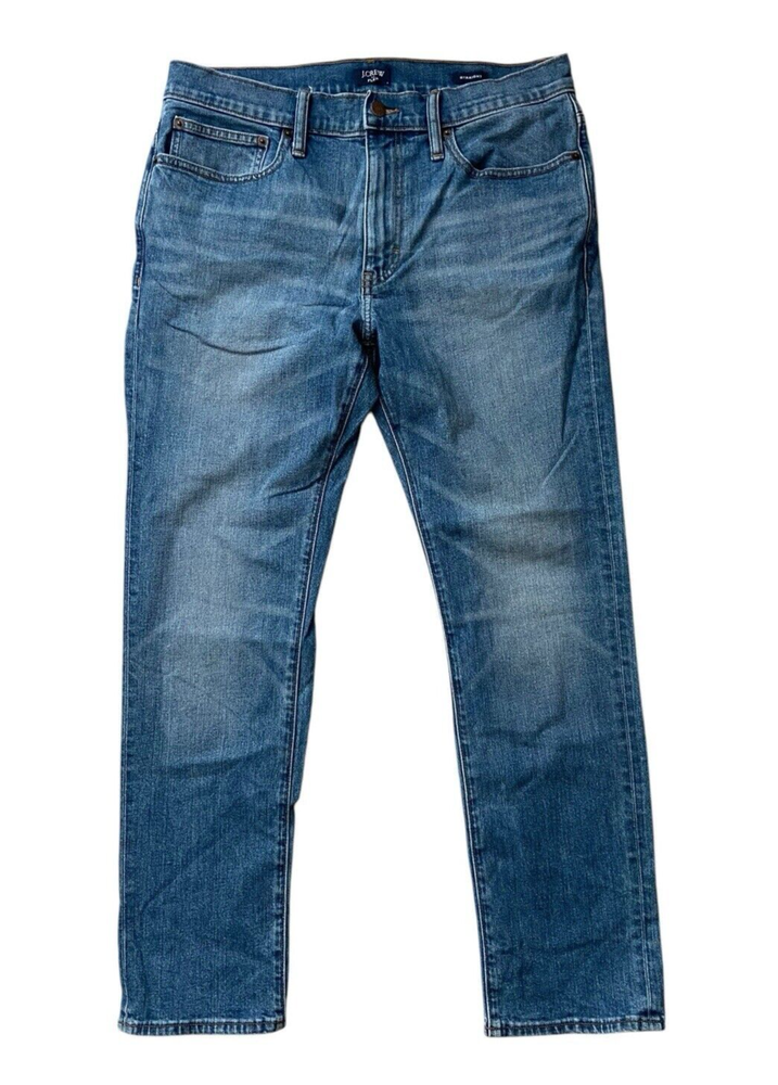 J.CREW Straight-fit Jean in Signature Flex Mens 32x29 Blue Medium Wash Slim